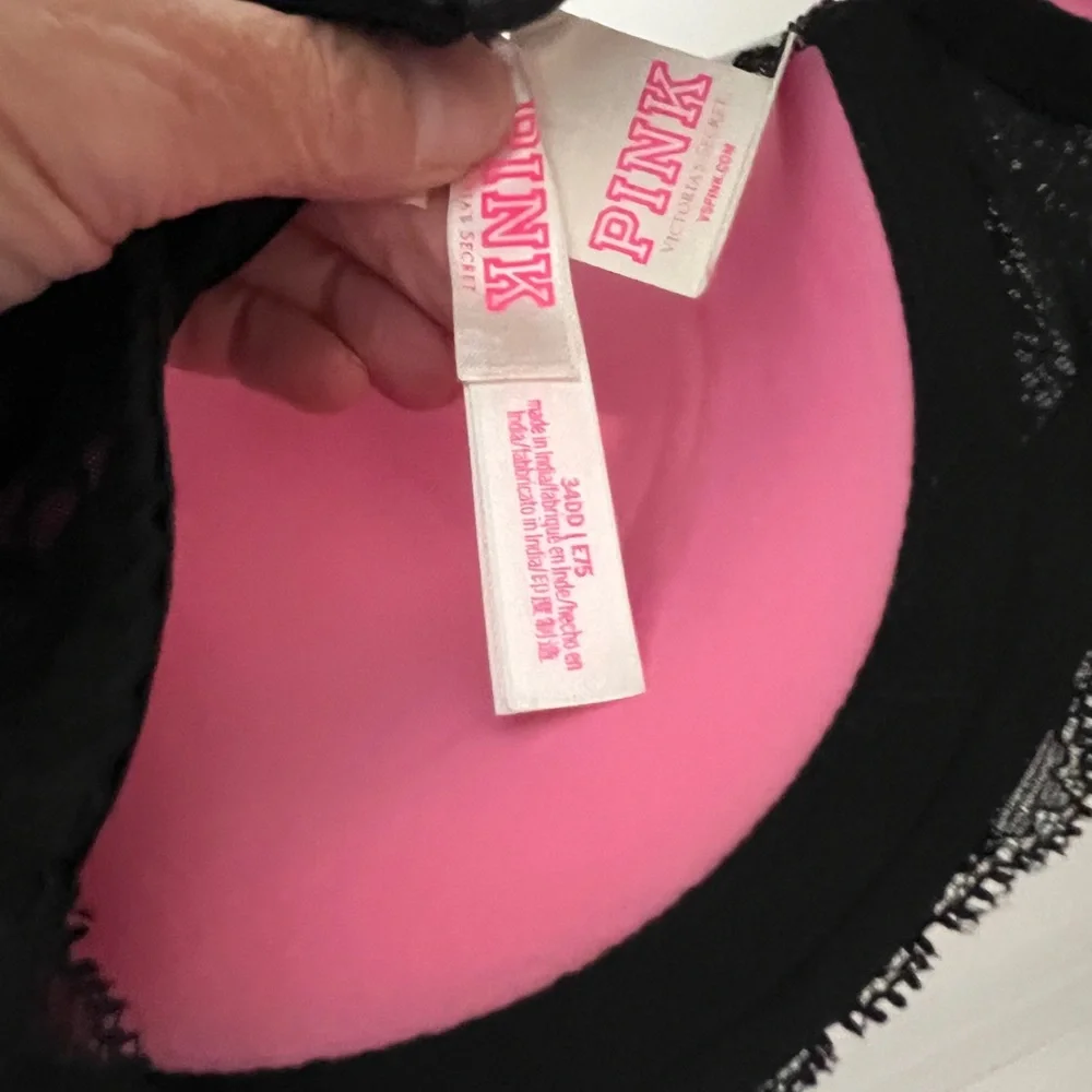 3/$25 PINK Victoria's Secret Black Lace Bra